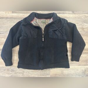 Orvis Black 100% Wool Windproof Full-Zip Ultimate Foul Weather Sweater Large